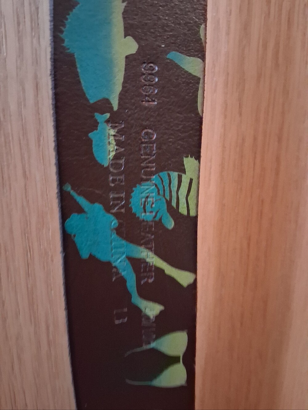 Rare, Vintage Robert Graham Designer Leather Belt. Unique Aquatic Theme View 6